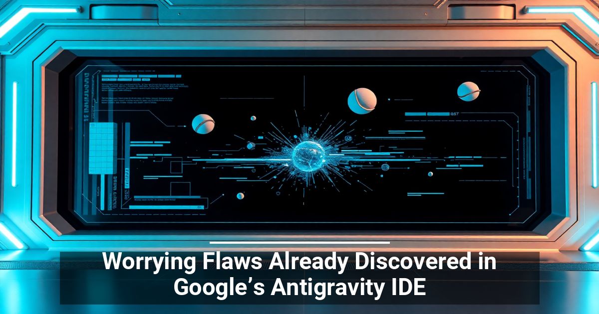Worrying Flaws Already Discovered in Google’s Antigravity IDE
